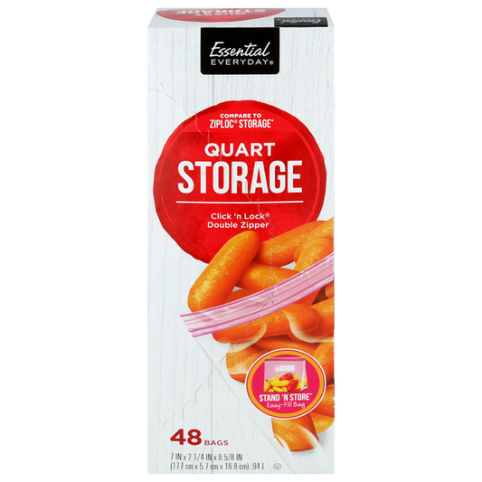Essential Everyday Quart Storage Bags