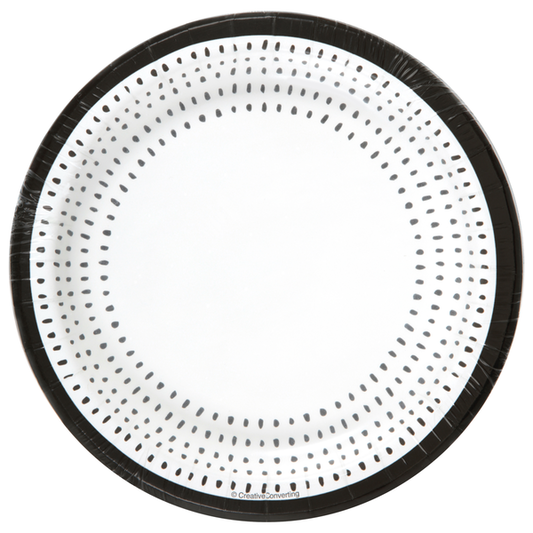 Sensations Modern Monochrome Premium Paper Plates