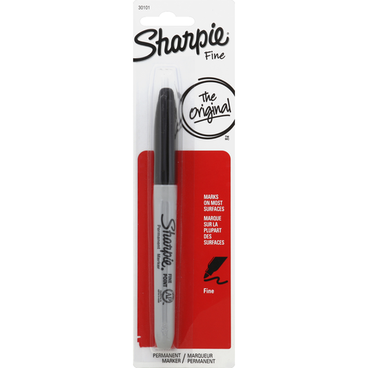 Sharpie Permanent Marker, Fine, Black