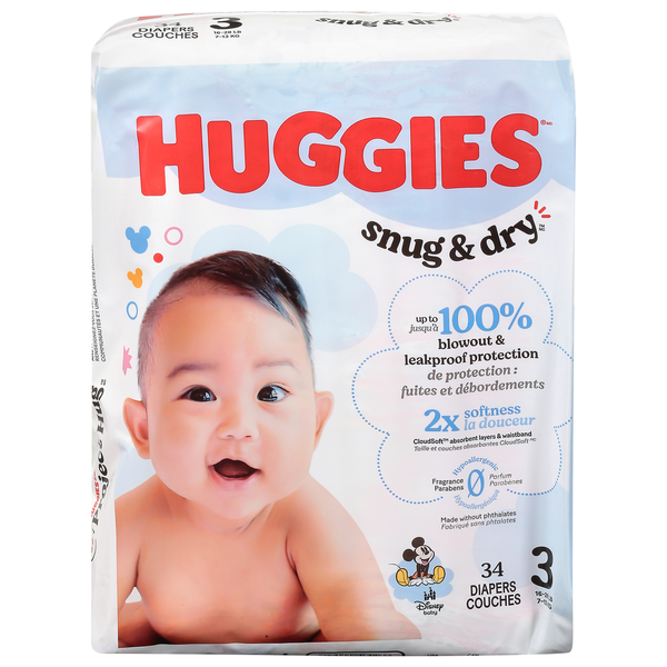 Huggies Size 3 (16-28 lb) Diapers (16-28 lbs (7-13 kg))