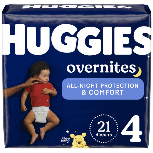Huggies Overnites Nighttime Baby Diapers Size 4