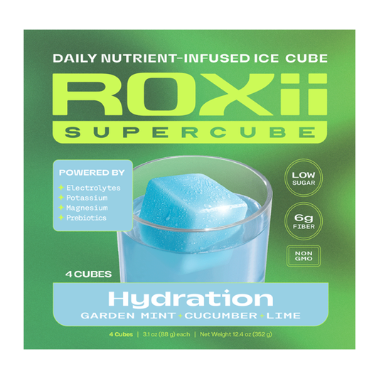 Roxii Supercube Hydration- Nutrient-Infused IceCube- Mint, Cucumber + Lime