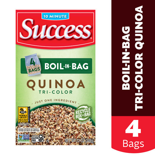 Success Boil-In-Bag Tri-Color Quinoa, Non-Gmo, Kosher, Gluten-Free