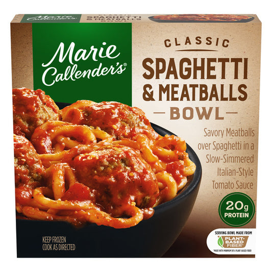 Marie Callender's Classic Spaghetti and Meatballs Bowl, Frozen Meal