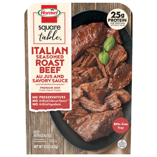 Hormel Italian Seasoned Roast Beef Au Jus and Savory Sauce