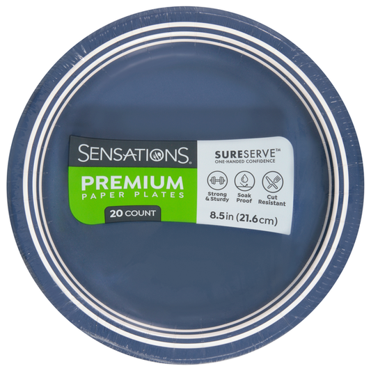 Sensations Premium 8.5 Inch Paper Plates