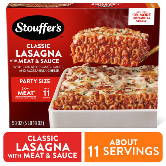 Stouffer's Classic Lasagna With Meat & Sauce Party Size Frozen Dinners