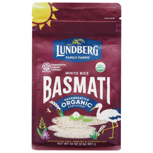 Lundberg Family Farms Organic, California White Basmati Rice