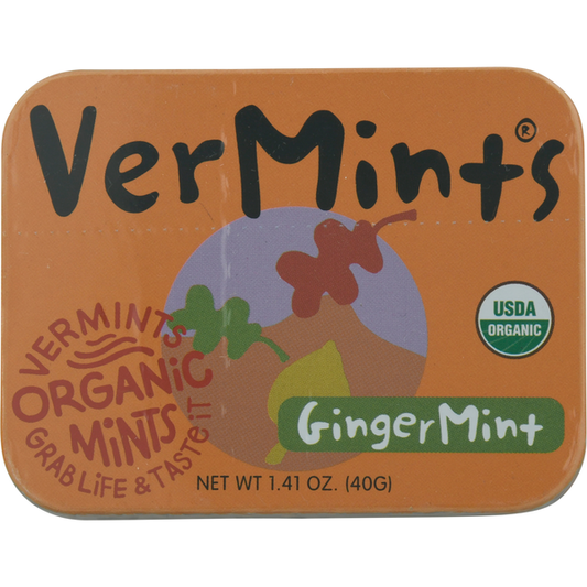 VerMints Mints, Organic, Gingermint