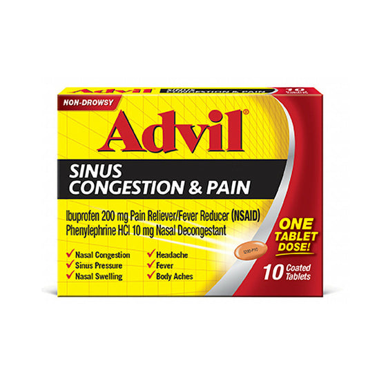 Advil Sinus Congestion and Pain Medicine
