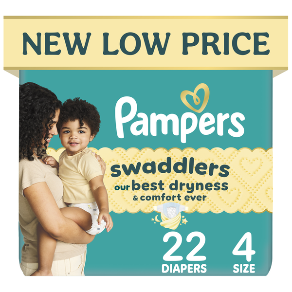 Pampers Swaddlers Diapers, Size S4