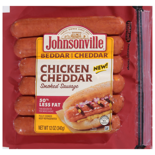 Johnsonville Sausage, Smoked, Chicken Cheddar