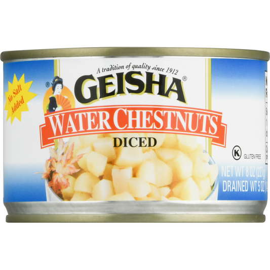 Geisha Water Chestnuts, Diced