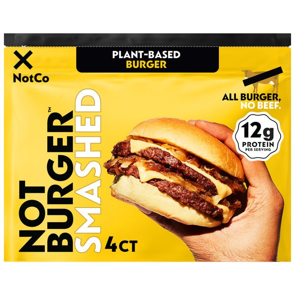 NotCo NotBurger Smashed Frozen Plant-Based Burger Patties