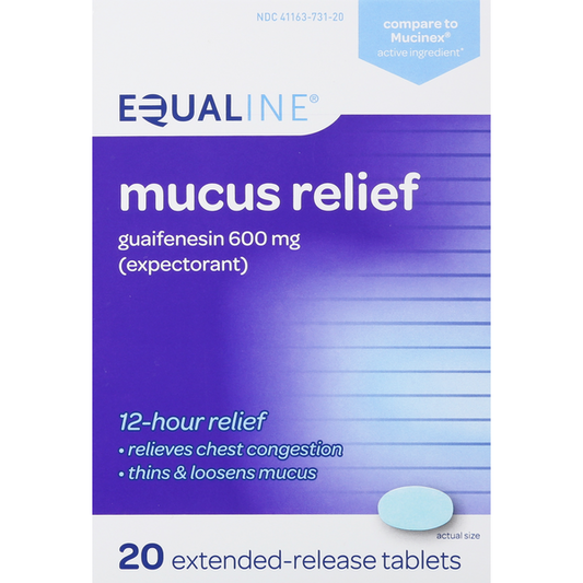 Equaline Mucus Relief, 600 mg, Extended-Release Tablets