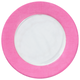 Caspari Salad Dessert Plates, Linen Fuchsia