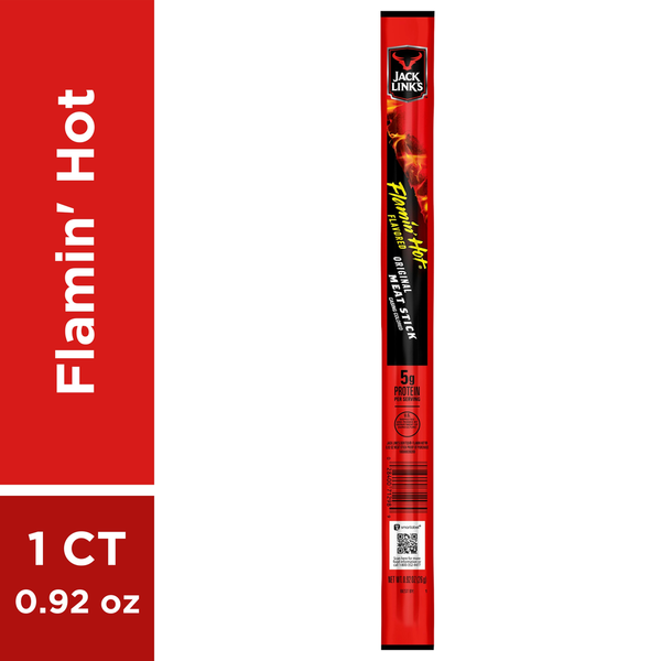 Jack Link's Meat Stick, Original, Flamin' Hot Flavored