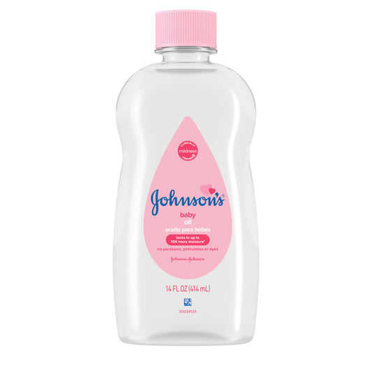 Johnson's Oil, Mineral Oil, Baby Massage Oil, Original, 14 fl. oz