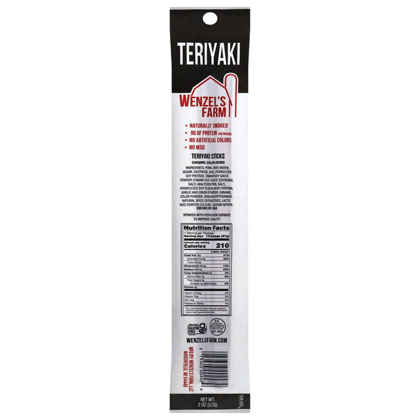 Wenzel's Farm Teriyaki Sticks