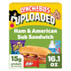 Lunchables Uploaded Ham and American Sub Sandwich Snack Kit