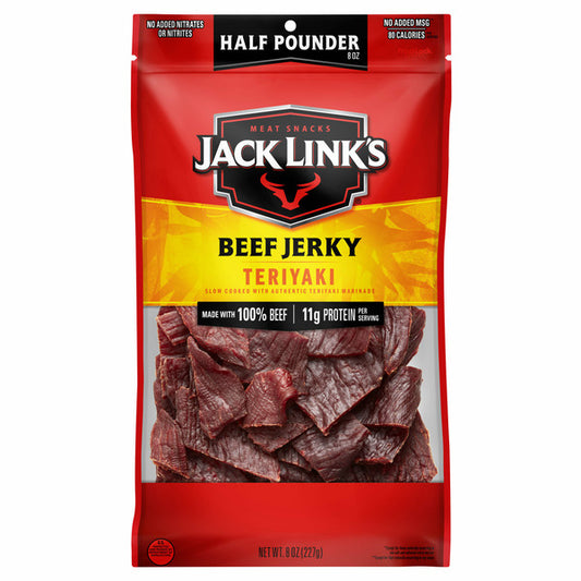 Jack Link's Beef Jerky, Teriyaki, Meat Snacks
