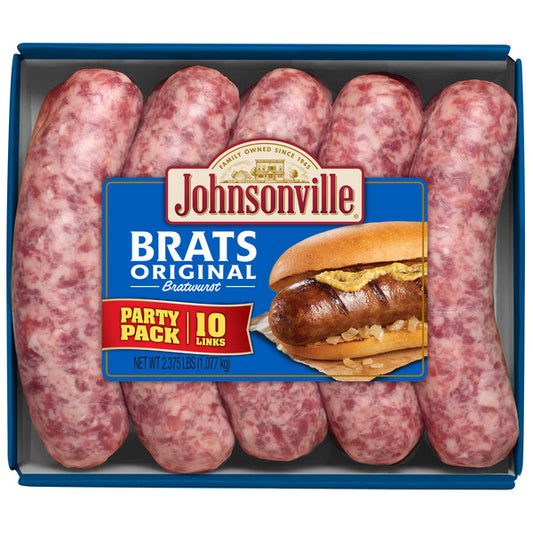Johnsonville Johnsonville Uncooked Natural Casing Original Pork Brats 2.375 Pounds