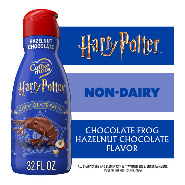 Coffee mate Liquid Creamer Harry Potter Hazelnut Chocolate Frog