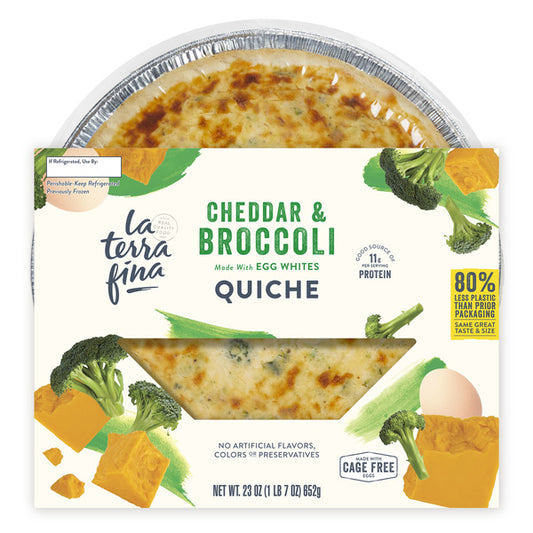 La Terra Fina Cheddar & Broccoli Quiche